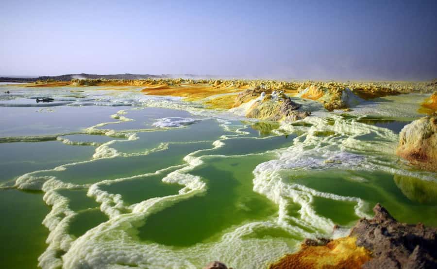 3-Day Danakil Depression A Journey into Earth’s Fiery Heart - Day 1 from Semera to Lake Afdera swim and Hamed Ela base