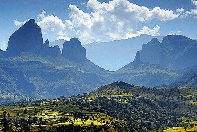 4 Days Trekking to Simien Mountain National Park - Gich Abyss and Jinbar River: cliffs, waterfall, and village coffee