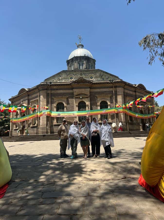 A guided tour of Addis Abeba that includes a city viewpoint - St George’s Cathedral: Adwa pride and Ethiopian Orthodox storytelling