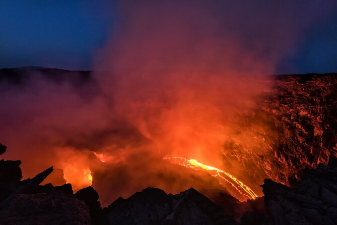 Danakil Depression 4 days Tour - Day 2: Borele Ale views, then Lake Asale salt caravan sunset