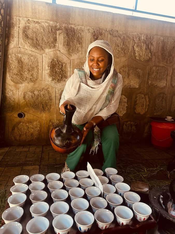 Ethiopia coffee cupping class/Ethiopian food injera making - Ethiopian coffee cupping plus injera: a smarter way to taste Ethiopia