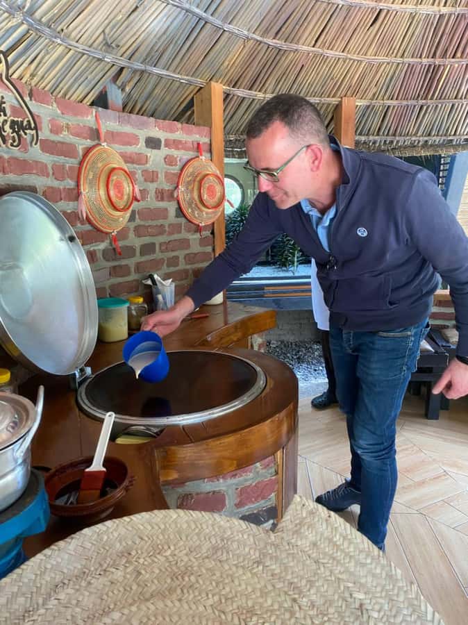 Ethiopia coffee cupping class/Ethiopian food injera making - Lunch with shiro and misir wot, then the coffee ceremony payoff