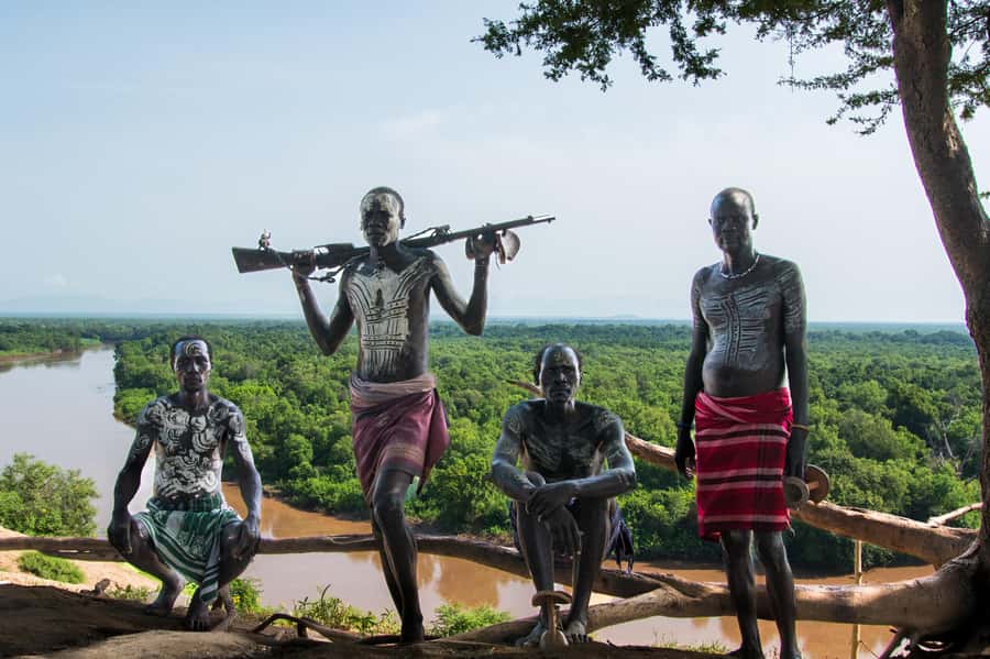 Omo valley Tour: Discover unique 0 century 🕛 tribes culture - Mursi in Mago National Park, lip and ear plates plus daily routines